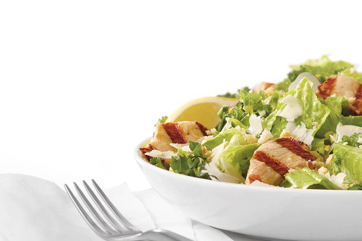 Lemon Kale Caesar Salad