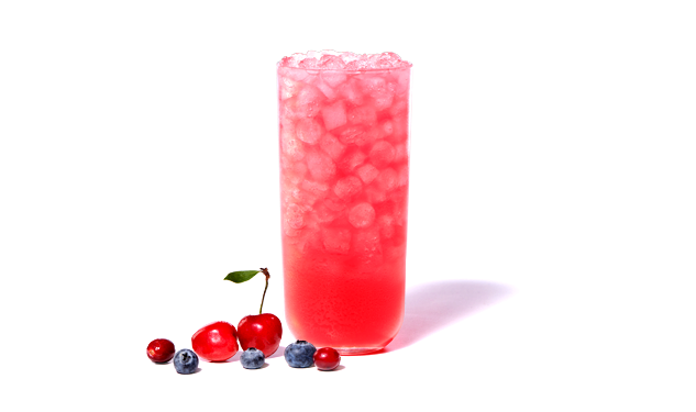 Cherry Berry Lemonade with cherries, blueberries and cranberries