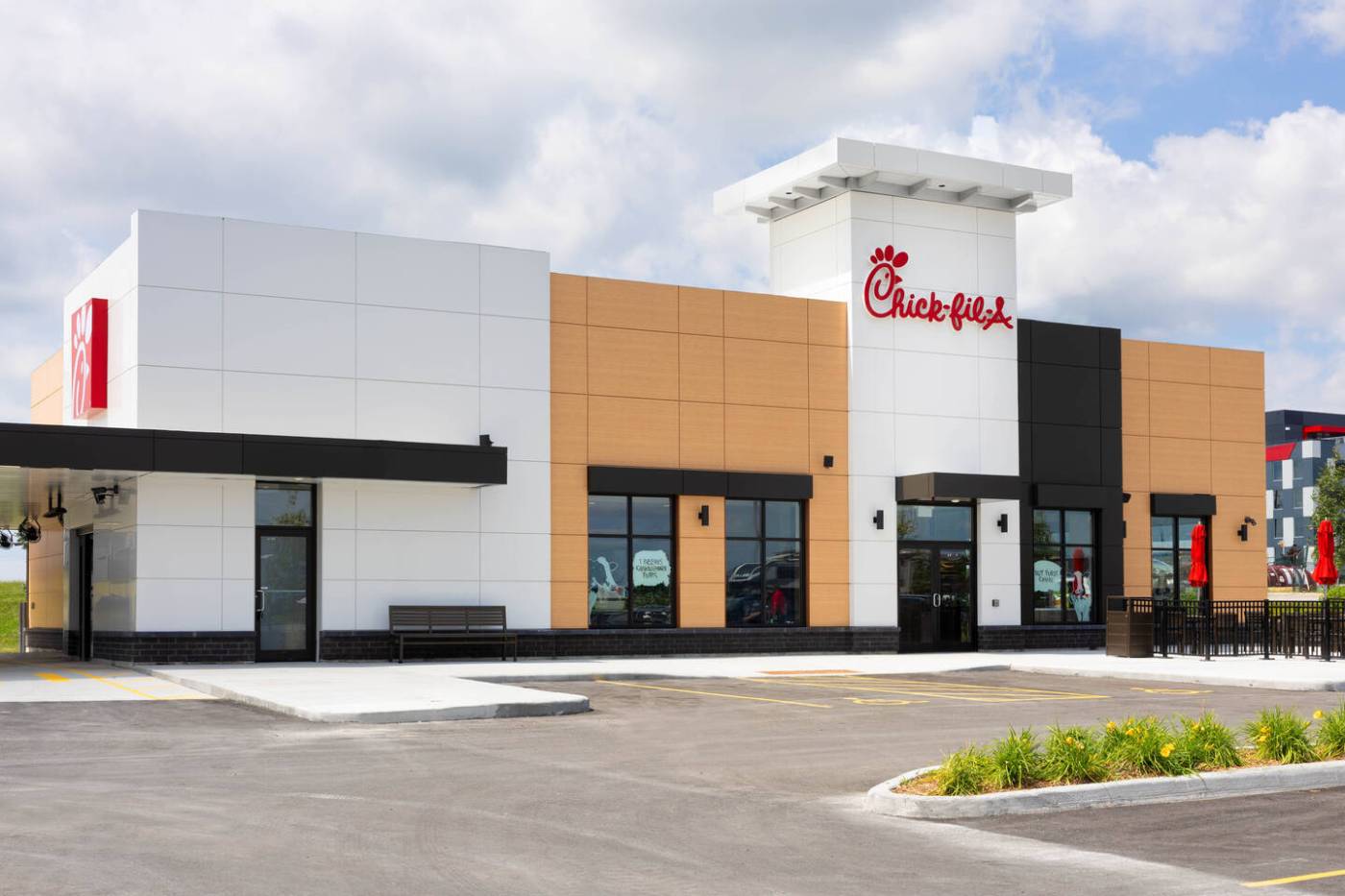 Outside view of Chick-fil-A restaurant in Ottawa