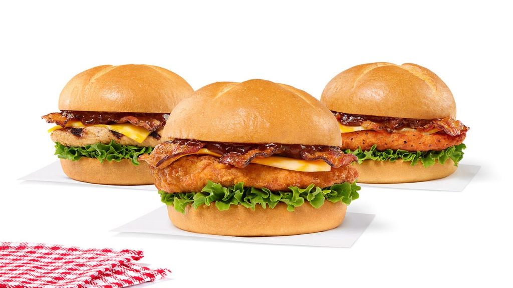 3 Smokehouse BBQ Bacon Sandwiches; Original, Spicy and Grilled
