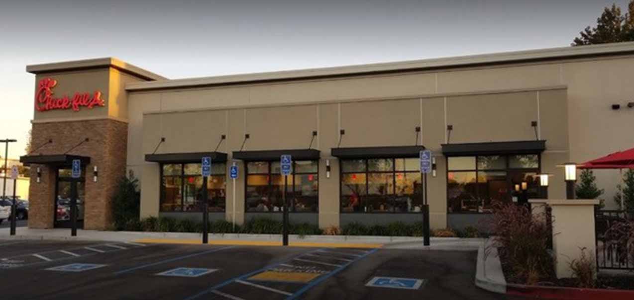 Outside view of Chick-fil-A restaurant