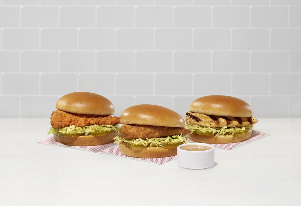 An original, a spicy and a grilled version of the Chick-fil-A Chicken Creamy BBQ Chicken Sandwich