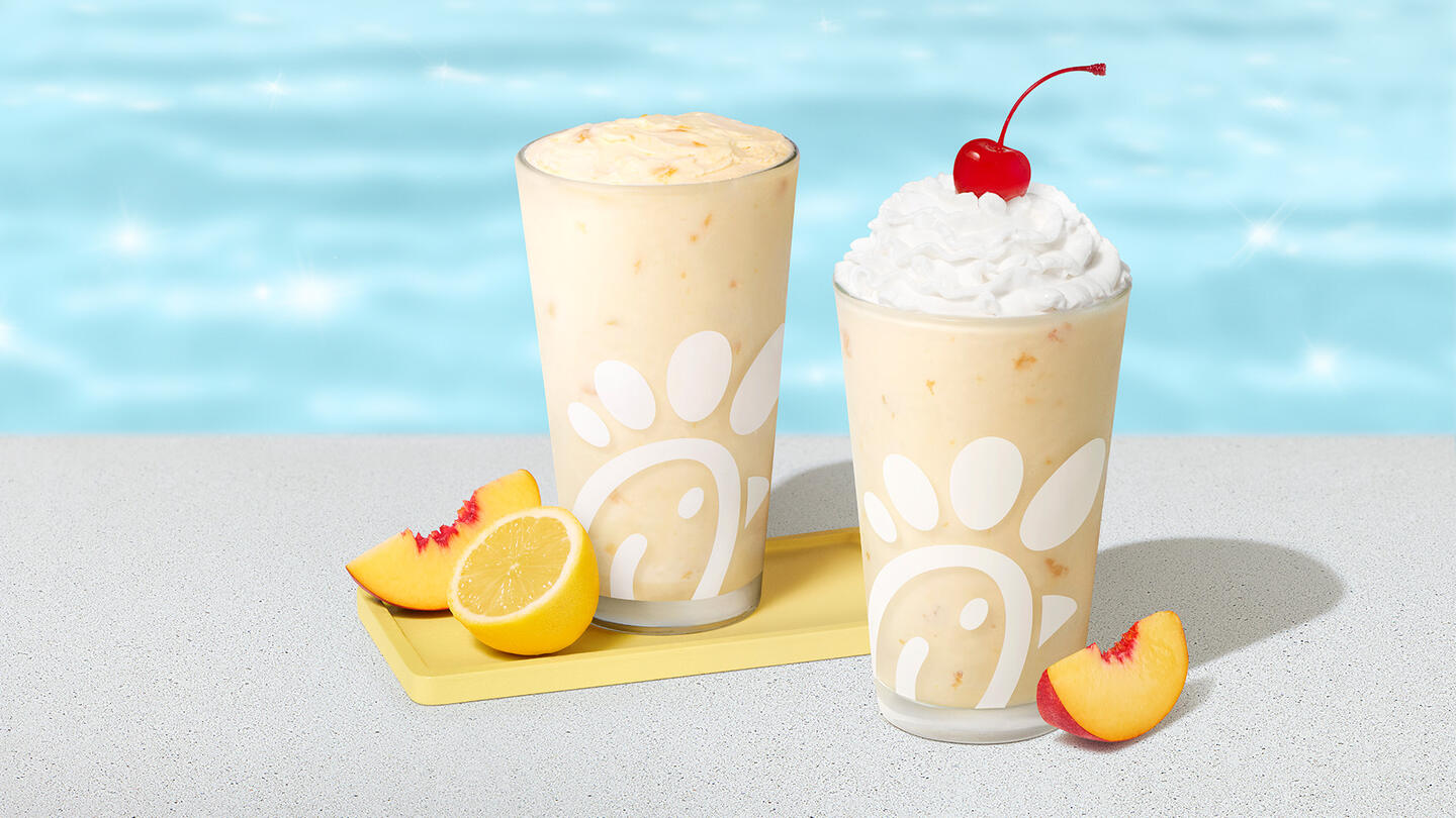 When and where is the Peach Milkshake available? | Chick-fil-A