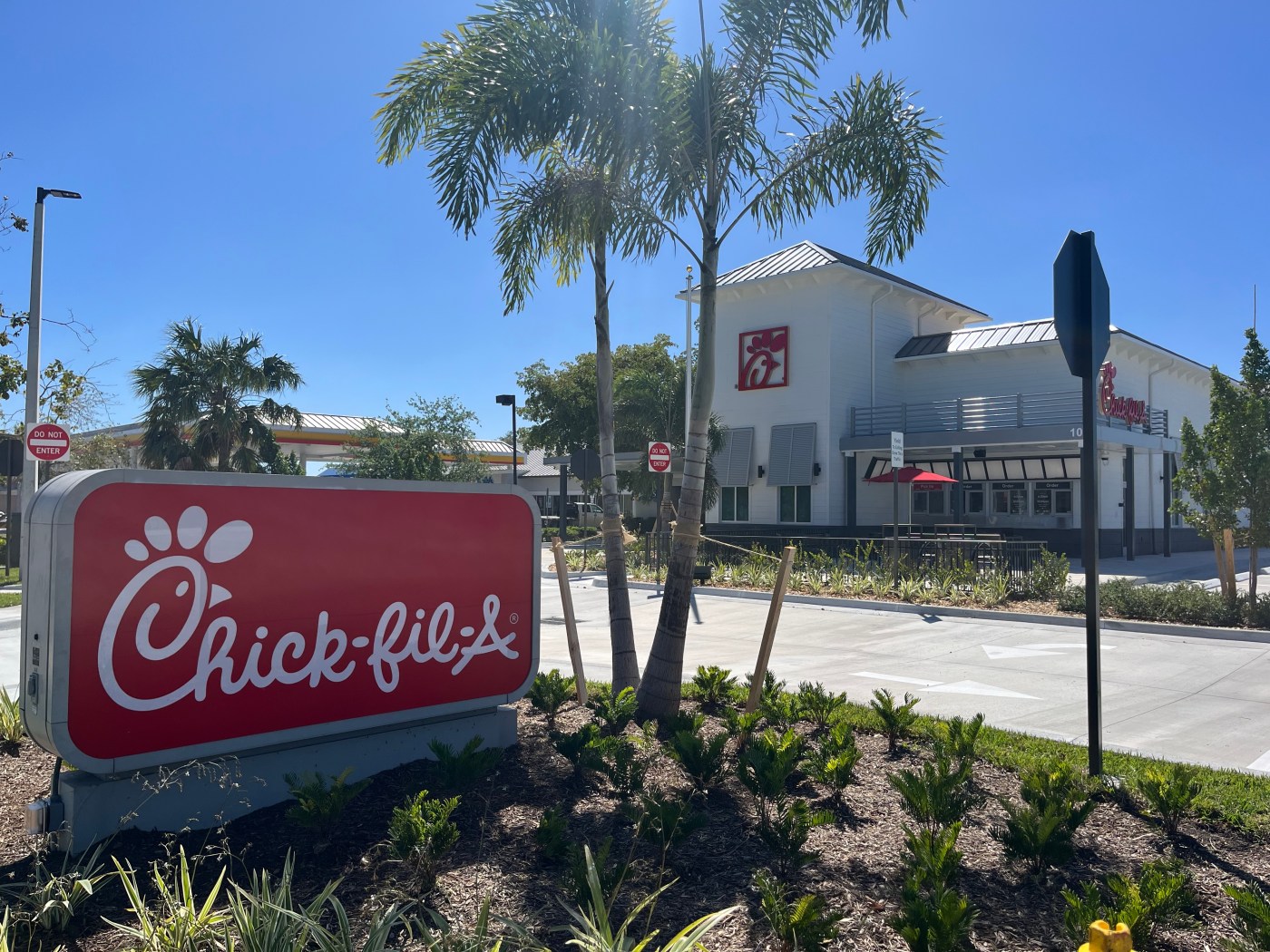 Outside of Chick-fil-A location in South Florida