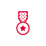 Red medal icon