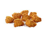 Chick-fil-A® Nuggets on white napkins