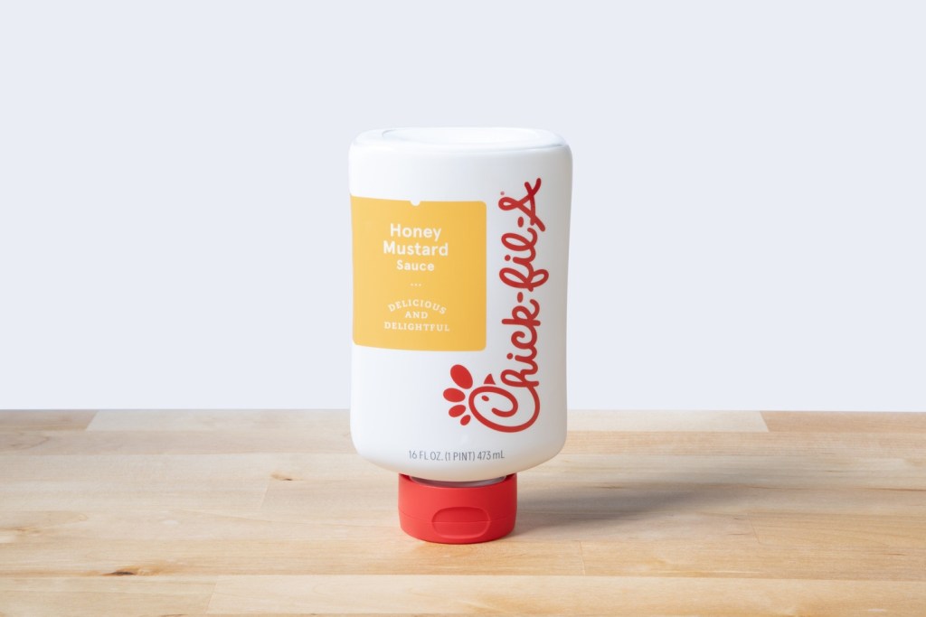 The bottled version of the Chick-fil-A Honey Mustard sauce.