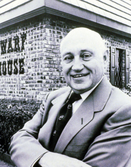 Black and white image of S. Truett Cathy 