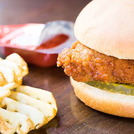 Chick-fil-A chicken sandwich.