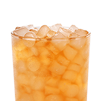 Close-up Iced Tea on a white background