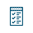 Blue checklist icon