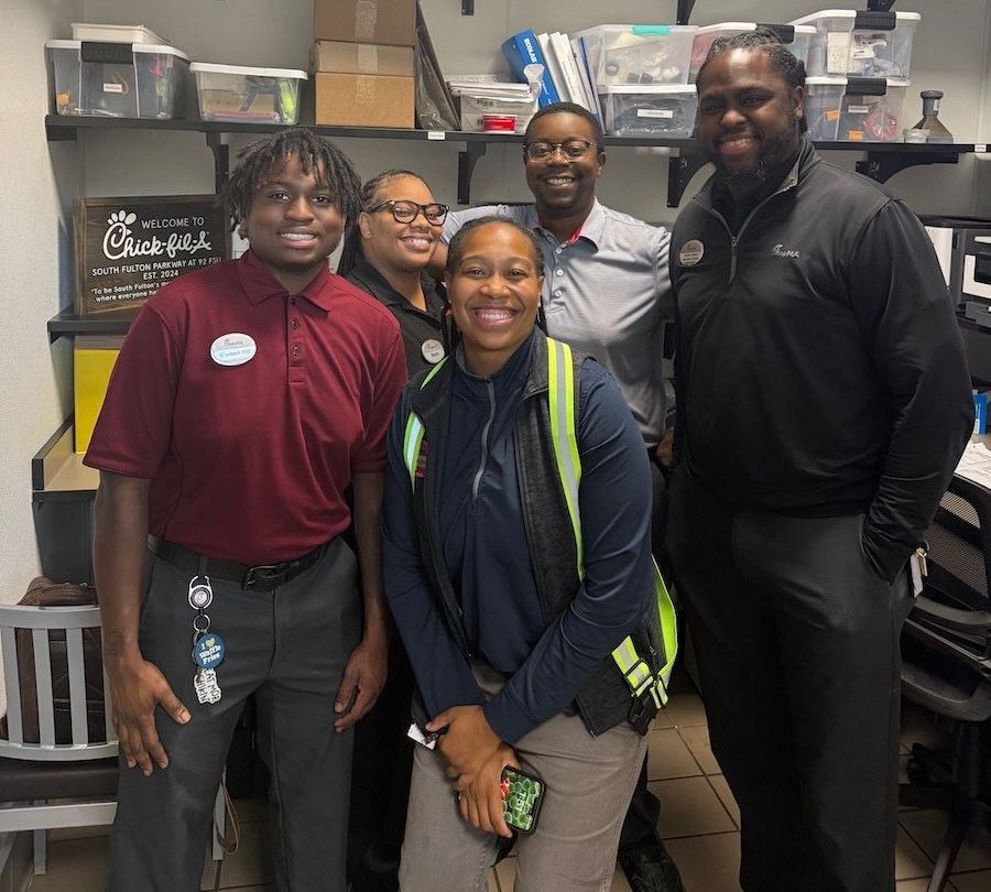 Brook Smith and her team at Chick-fil-A South Fulton Parkway, Atlanta, Georgia