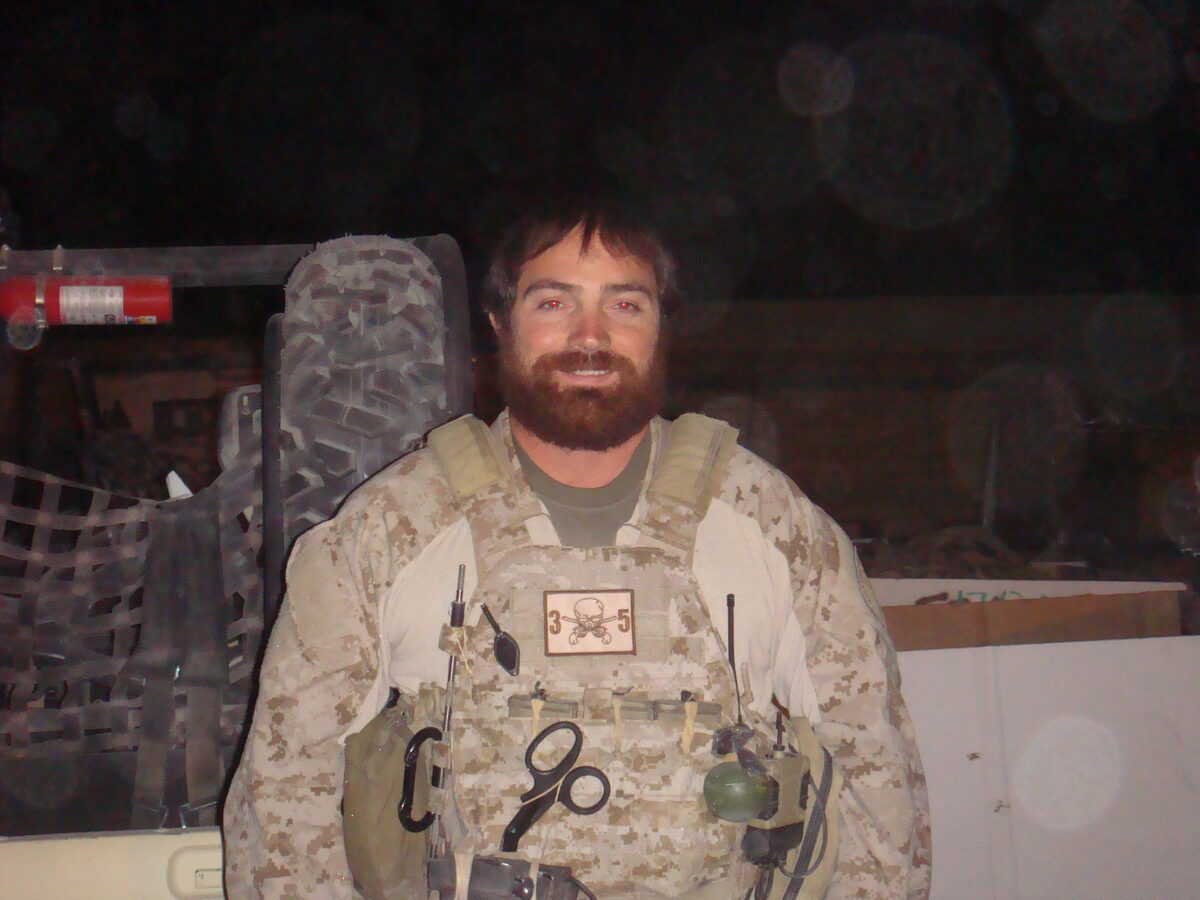 Jeremy in uniform while serving in the U.S. Navy.