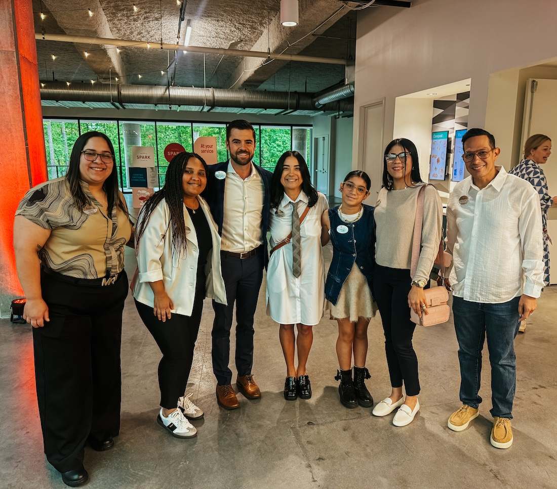 Xiomara Gonzalez-Lopez with her team at Chick-fil-A Plaza del Sol; Bayamón, Puerto Rico