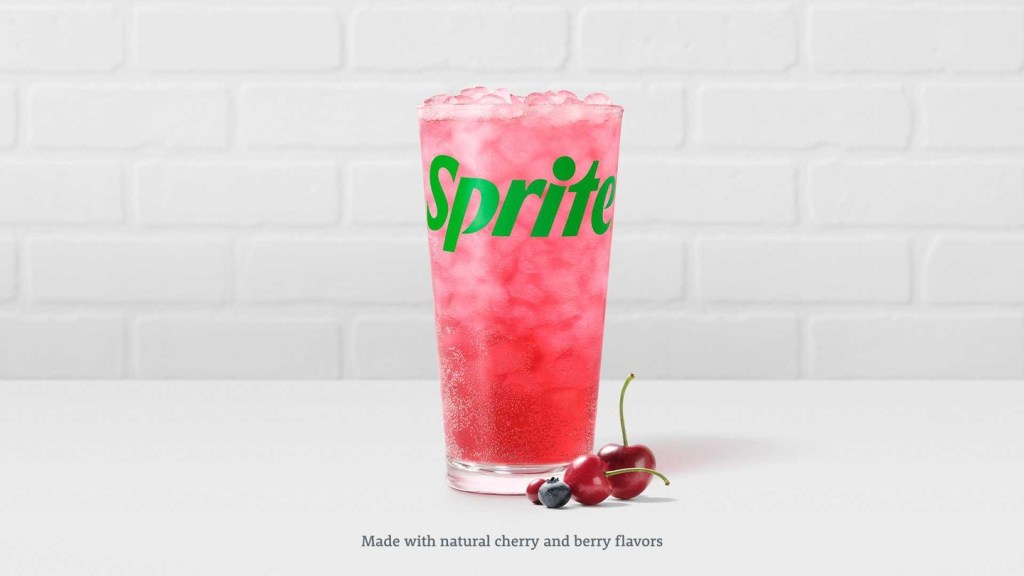 Cherry Berry & Sprite® with assorted fresh berries.