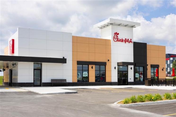 Exterior of Chick-fil-A Restaurant