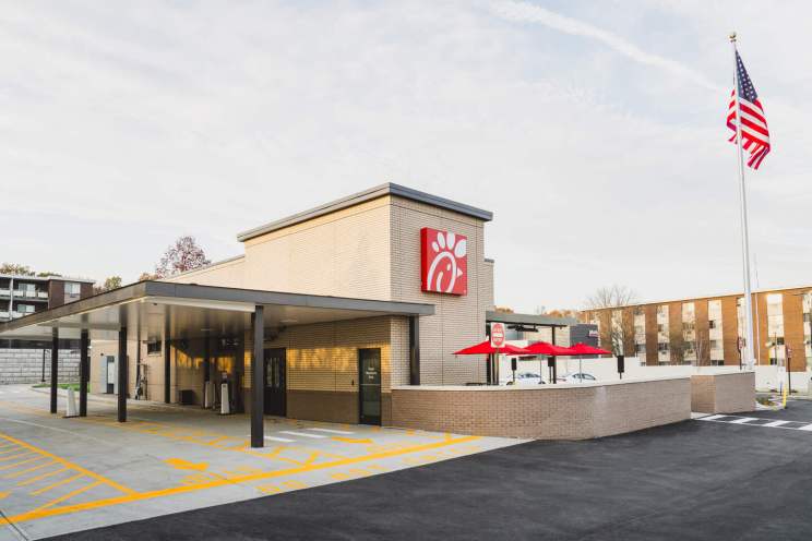 Exterior of Chick-fil-A Restaurant