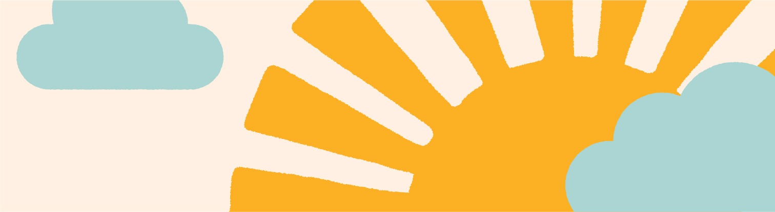 An illustration of the sun and clouds.