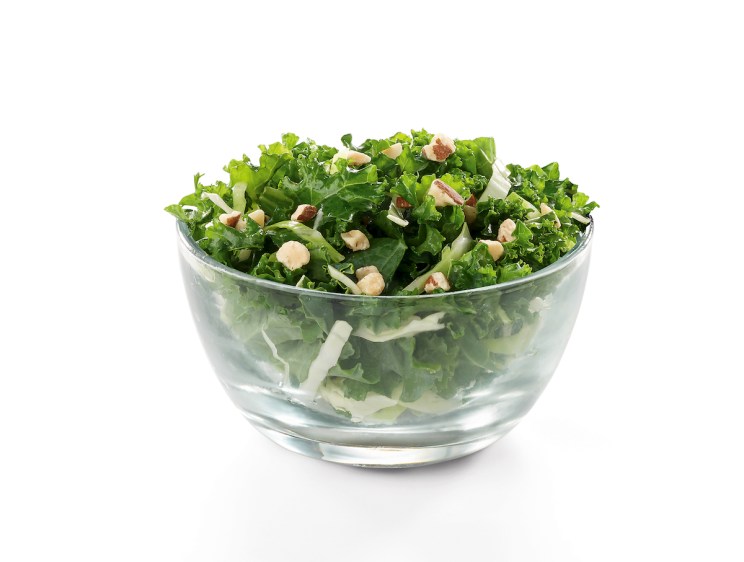Kale Crunch Salad in a glass bowl.