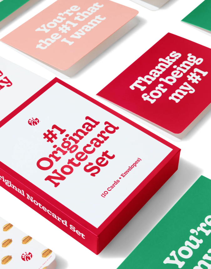 #1 Original Notecard Set laid out on a table 