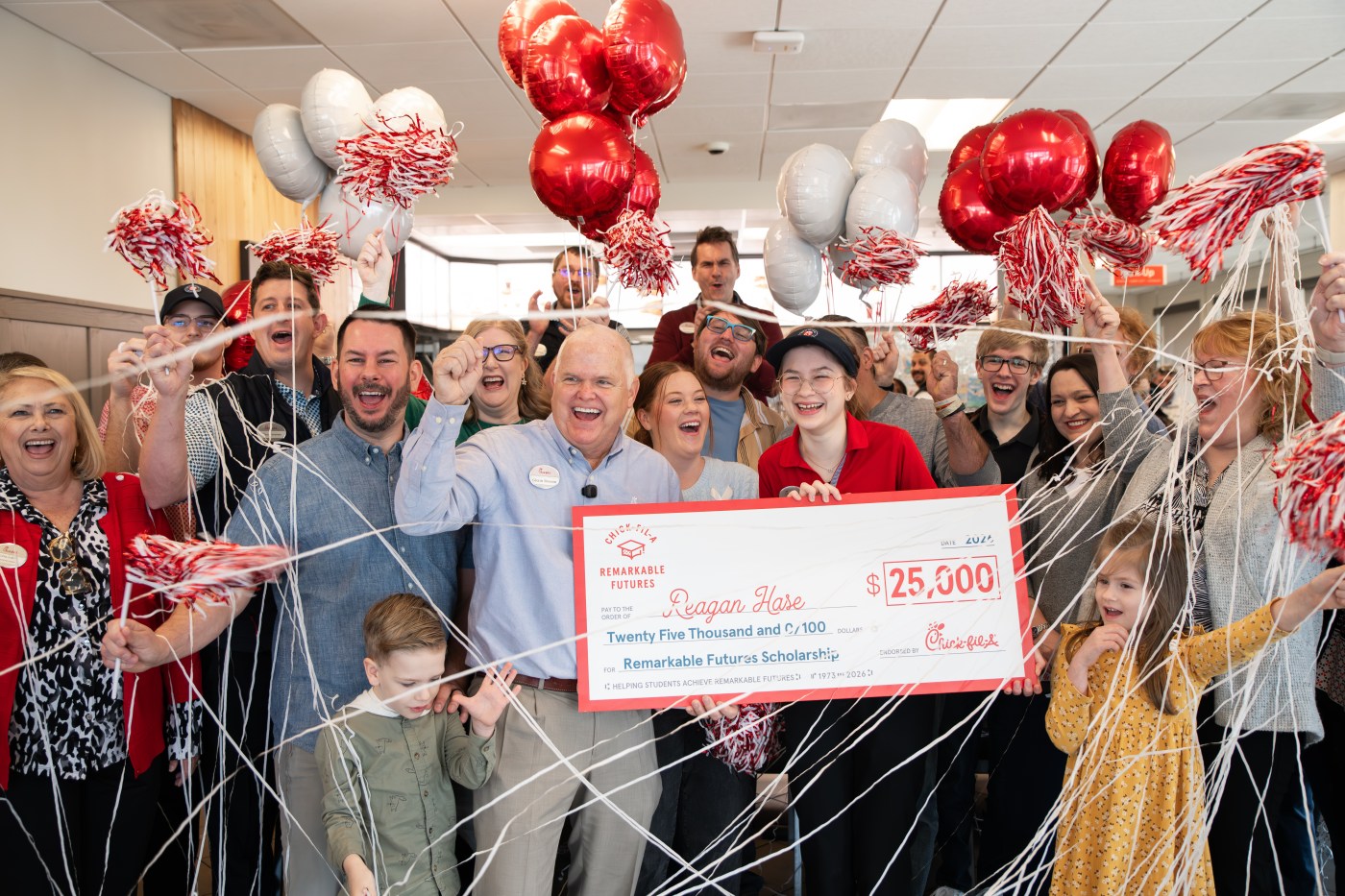 Chick-fil-A Scholarship Winner Celebration.
